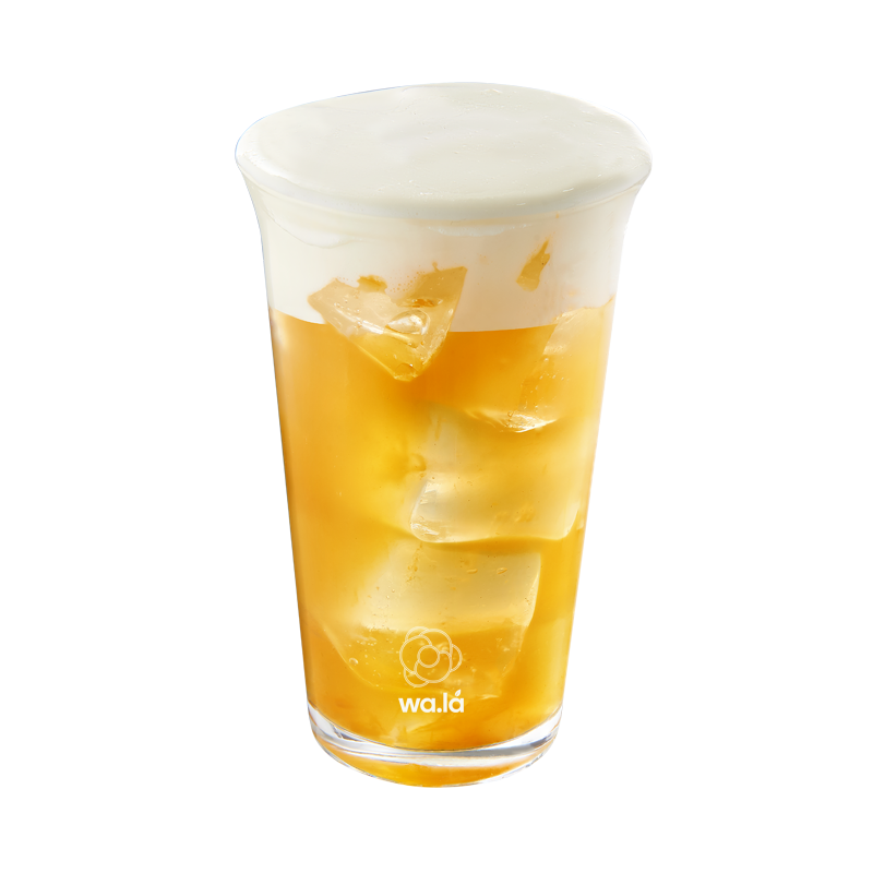 Oolong đào macchiato